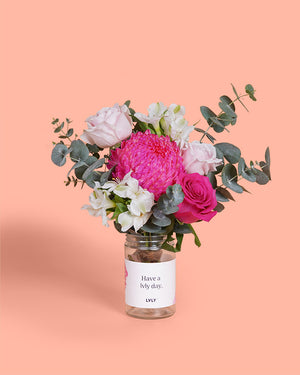 Pink Dreams Flower Jar 2