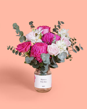 Pink Dreams Flower Jar 3