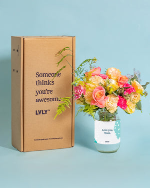 Mum's the Word Flower Jar