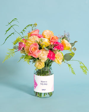 Mum's the Word Flower Jar