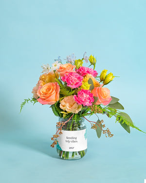 Mum's the Word Flower Jar