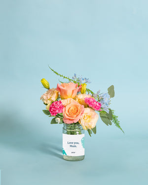 Mum's the Word Flower Jar