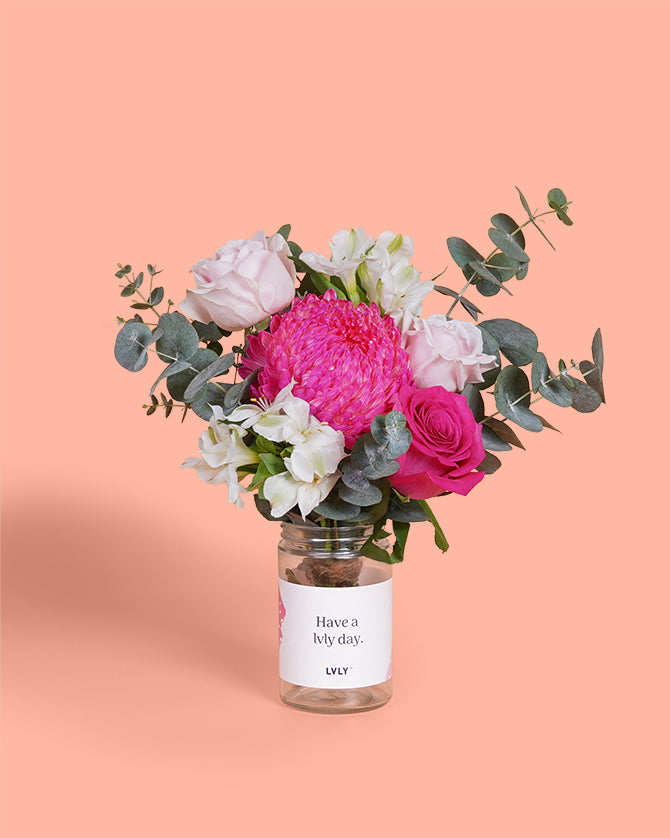Pink Dreams Flower Jar 2