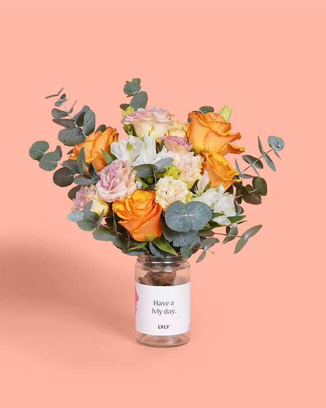Heart of Gold Flower Jar 2