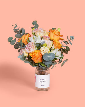 Heart of Gold Flower Jar 2