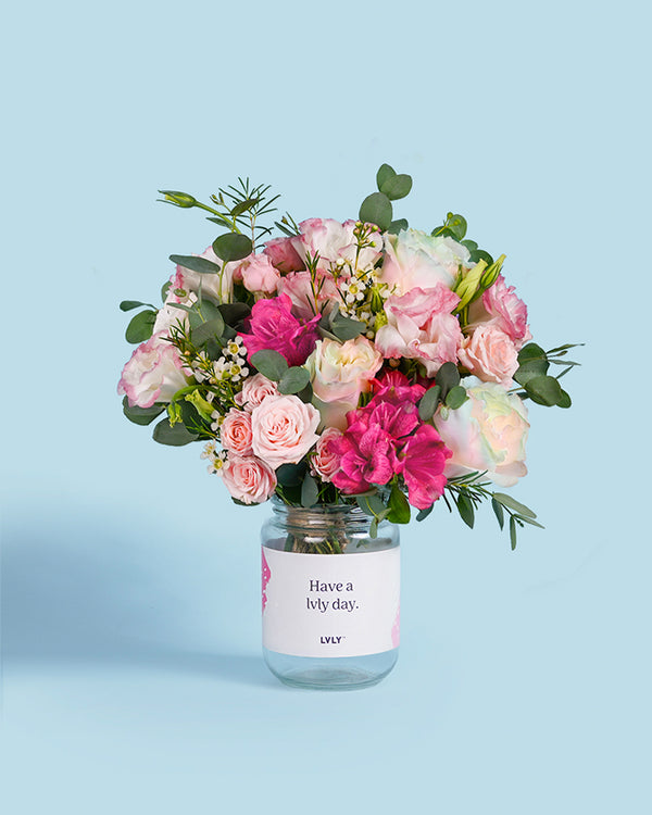 Rosy Posy Flower Jar
