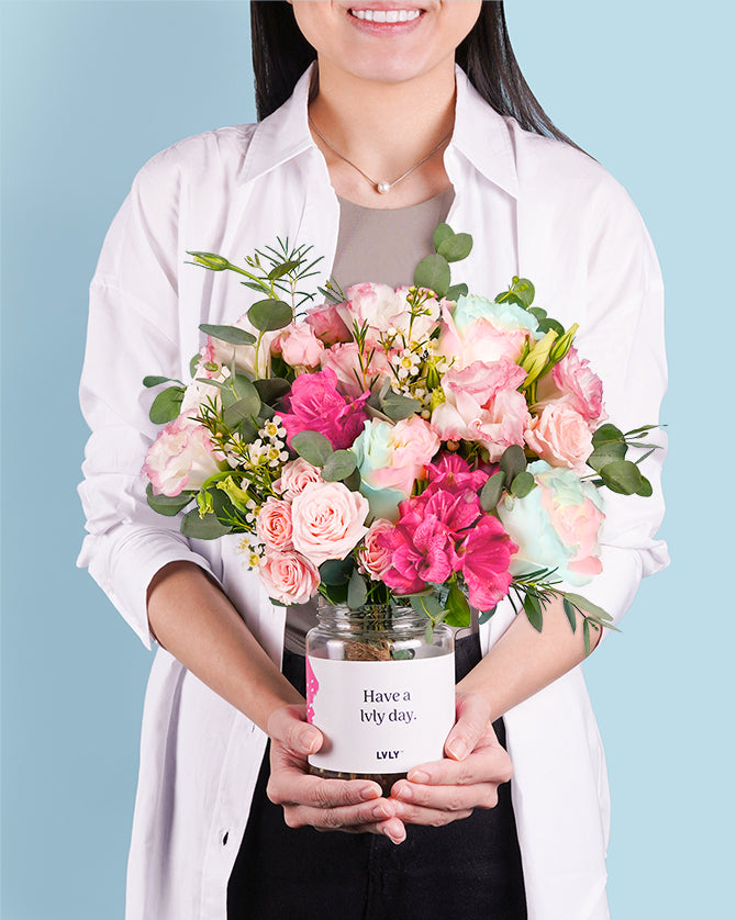 Rosy Posy Flower Jar 5