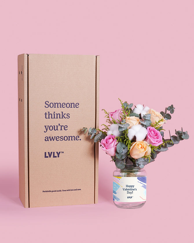 Cloud Nine Flower Jar (Valentine)