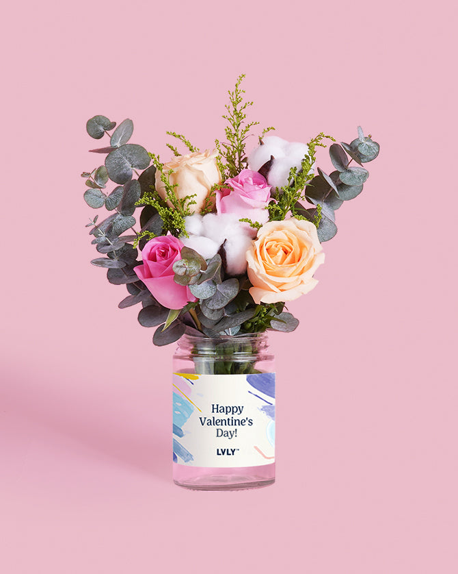 Cloud Nine Flower Jar (Valentine)