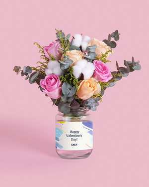 Cloud Nine Flower Jar (Valentine)
