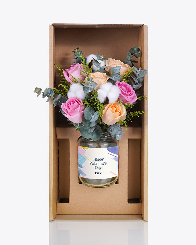 Cloud Nine Flower Jar (Valentine)