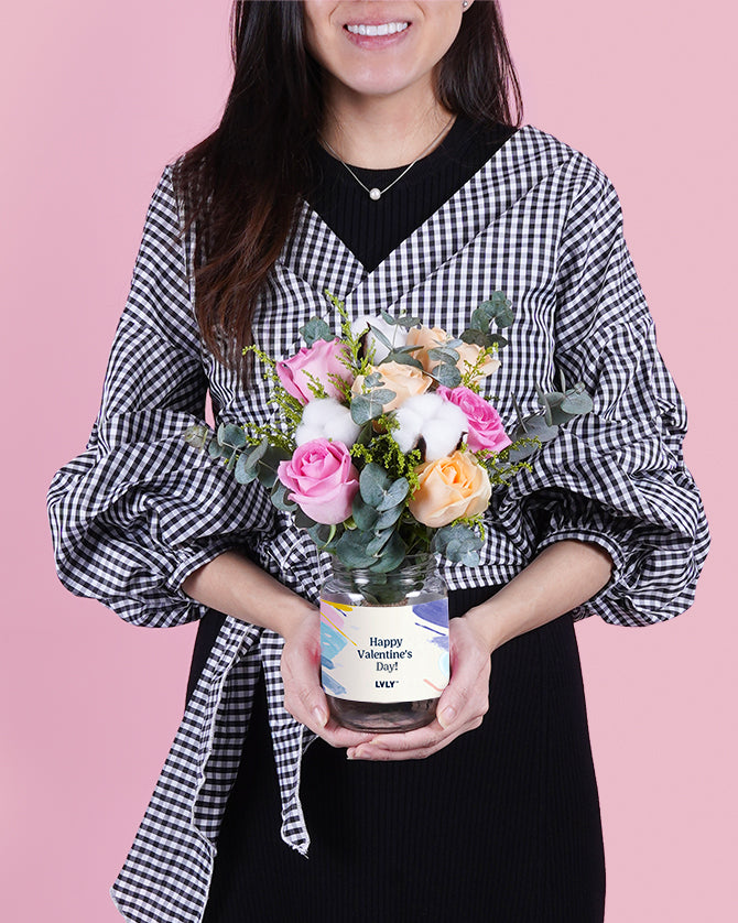 Cloud Nine Flower Jar (Valentine)