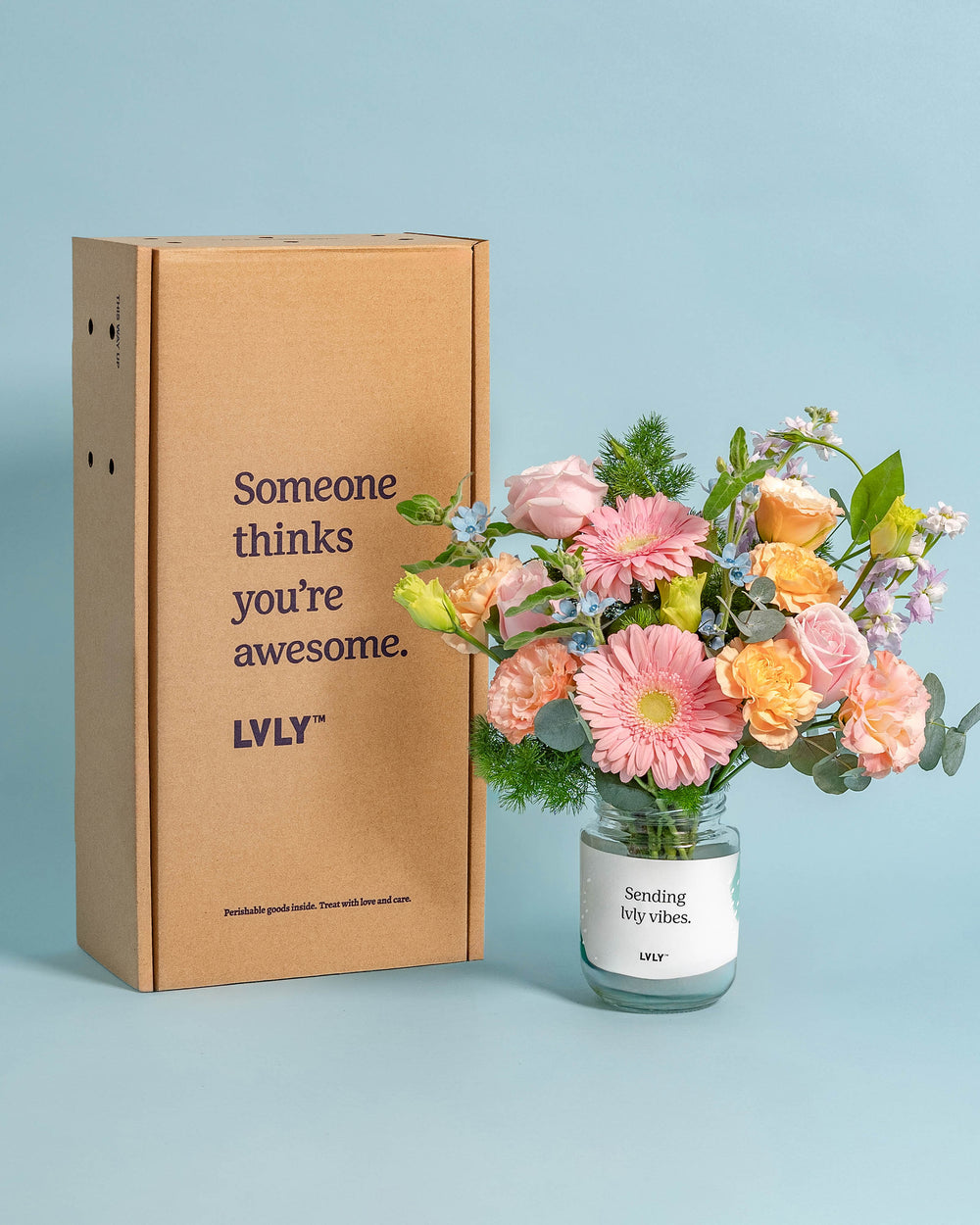 Pretty Pastels Flower Jar 1