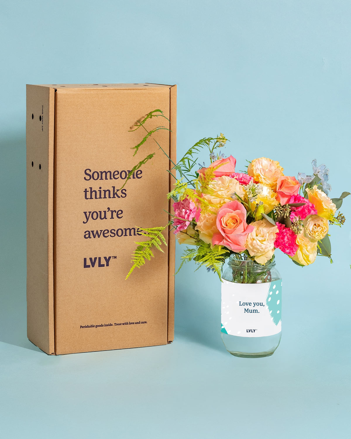 Mum's the Word Flower Jar