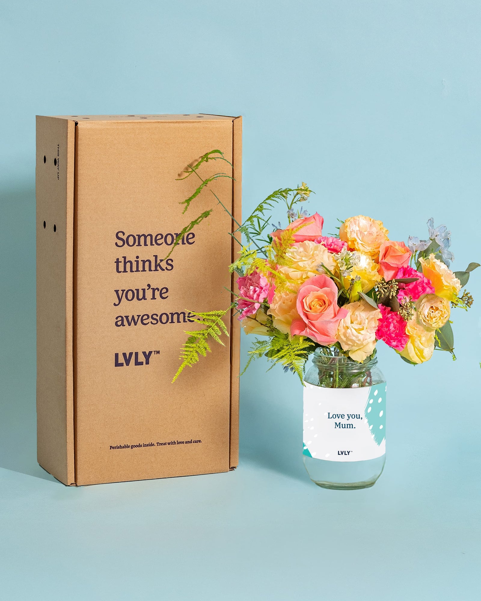 Mum's the Word Flower Jar