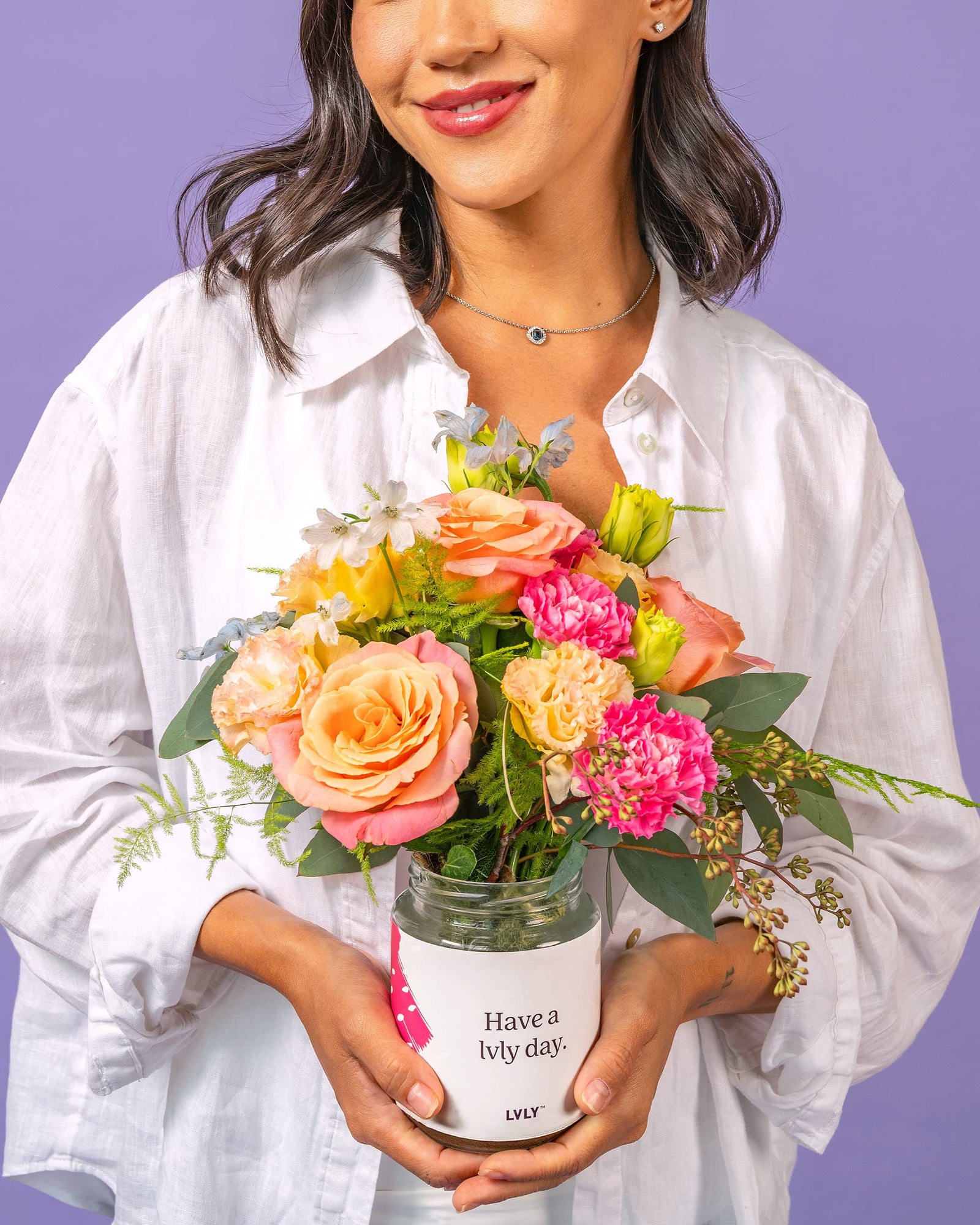 Mum's the Word Flower Jar